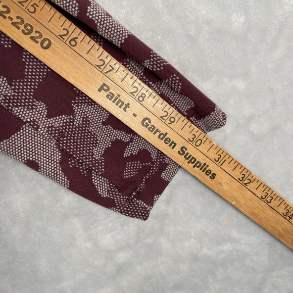 Lululemon Shirt men's Medium Surge Warm Half 1/2 Zip Pullover Jacquard Red Camo - Picture 10 of 14